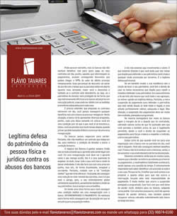 Legítima defesa do patrimônio da pesoa física e jurídica contra os abusos dos bancos